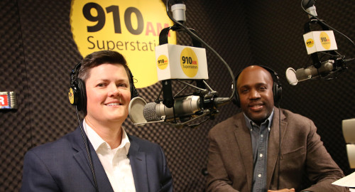 Steph and Curtis on 910 AM in 2017